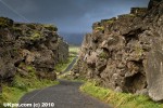 Iceland's rift valley (Þingvellir), where America and Europe are drifting apart