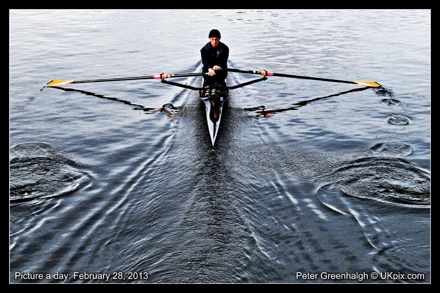 Picture a day February 28 - rower on the River Lee